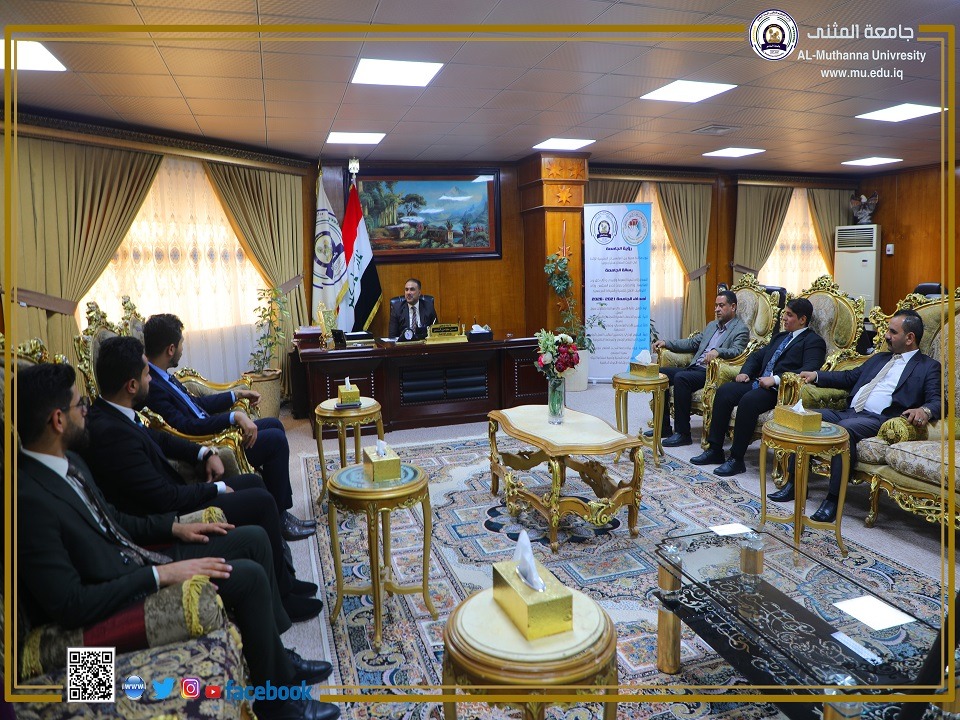 The President of Al-Muthanna University meets a delegation from the Holy Abbas’s Shrine