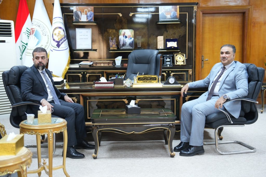 President of Al-Muthanna University Receives Delegation from Garmian University to Strengthen Academic Cooperation